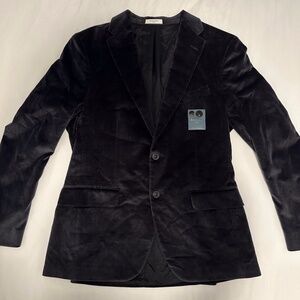 Boglioli Gray Velvet Blazer/Sport Coat
